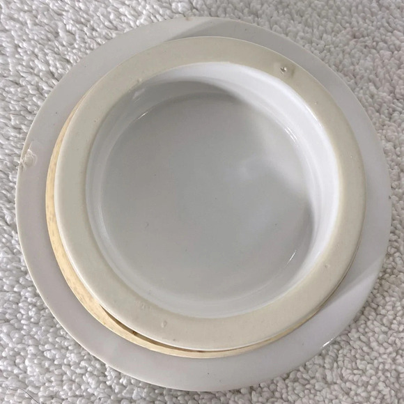 Vintage MCM White Gooseberry 12oz Ceramic Canister Jar Container - Picture 12 of 14